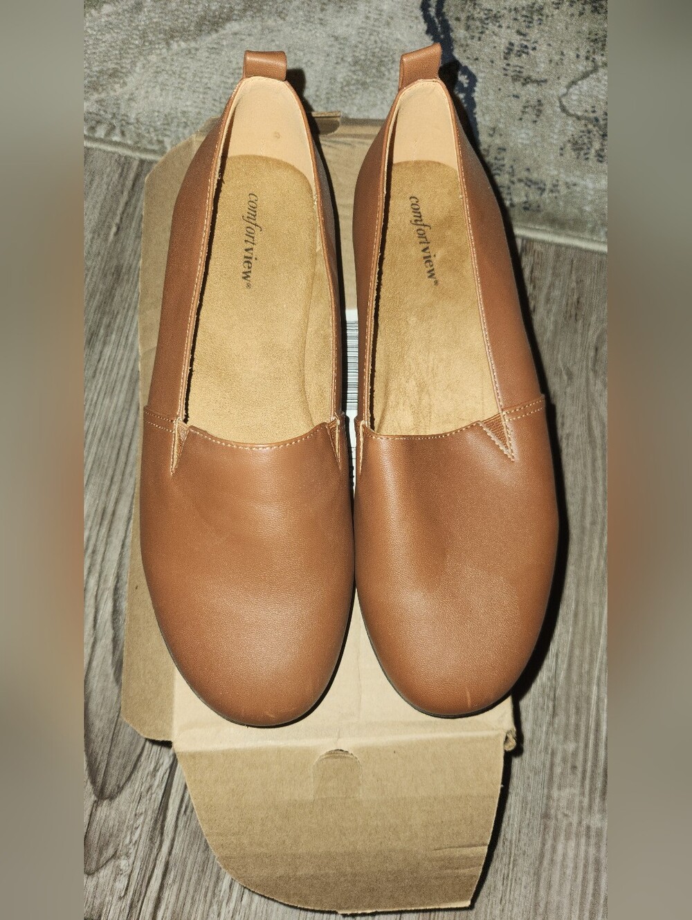 comfortview shoes women Loafers Slip On Flats. NIB. 9 1/2 WW
